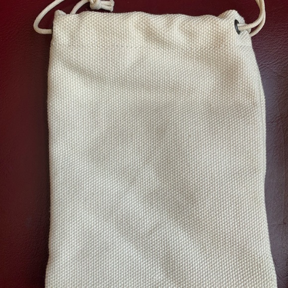 Balenciaga Paris Motorcross Drawstring New Off White Leather trim Pouch - Picture 4 of 7